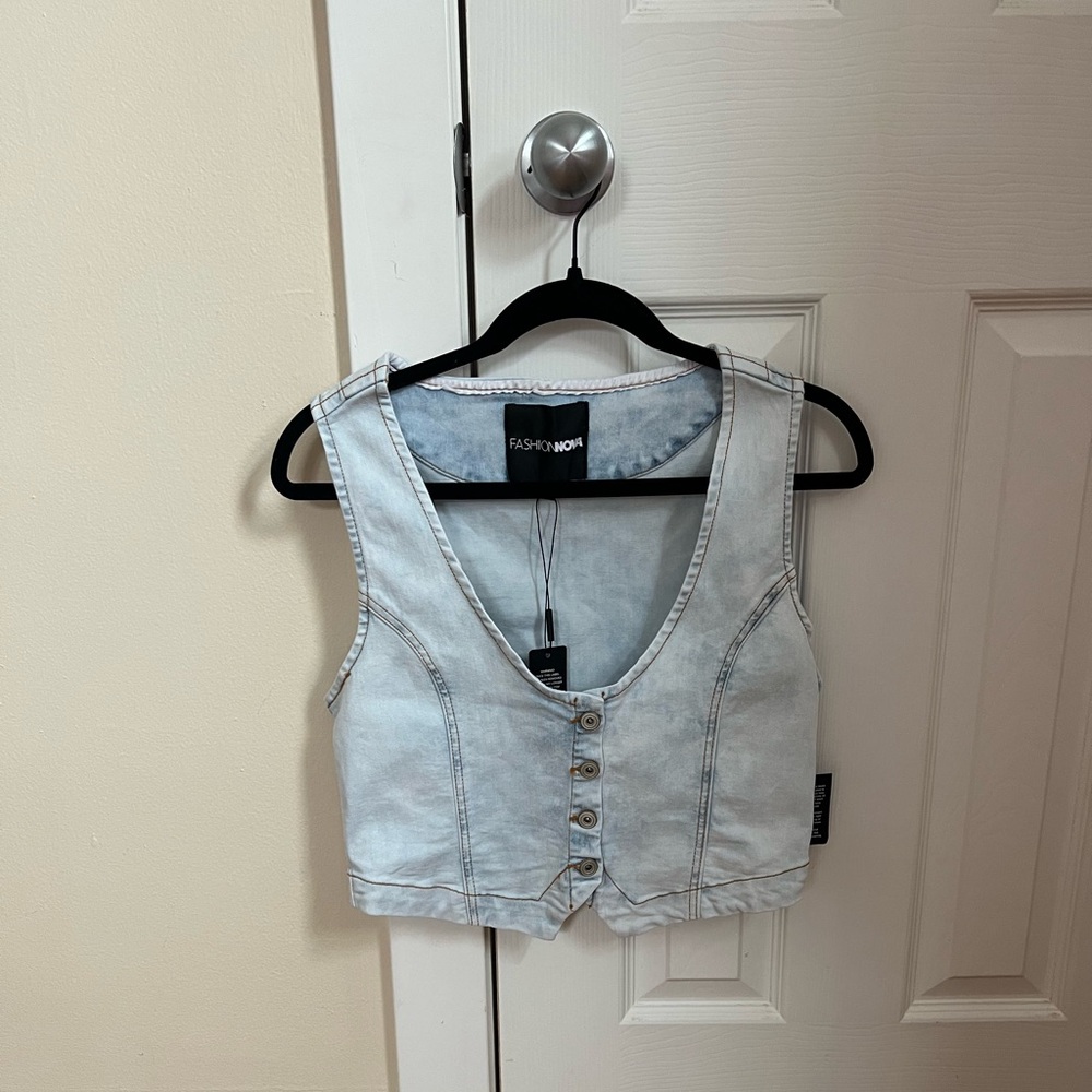 NWT Fashion Nova Jean top